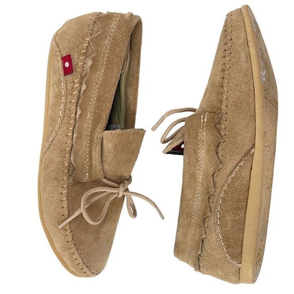 Oliberte Womens Loafer Shoes Suede Lace Up Suede Brown Size 37 - Picture 1 of 14